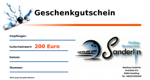 Gutschein 200 Euro