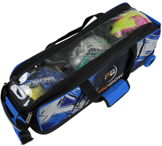 ProBowl Dye-Sub 3-Ball Tote Blue