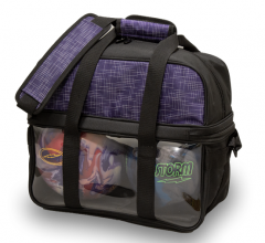Storm 2-Ball Tote Deluxe Abstract Prpl/Black