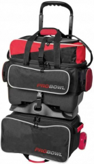 ProBowl 4-Ball Roller Schwarz/Rot